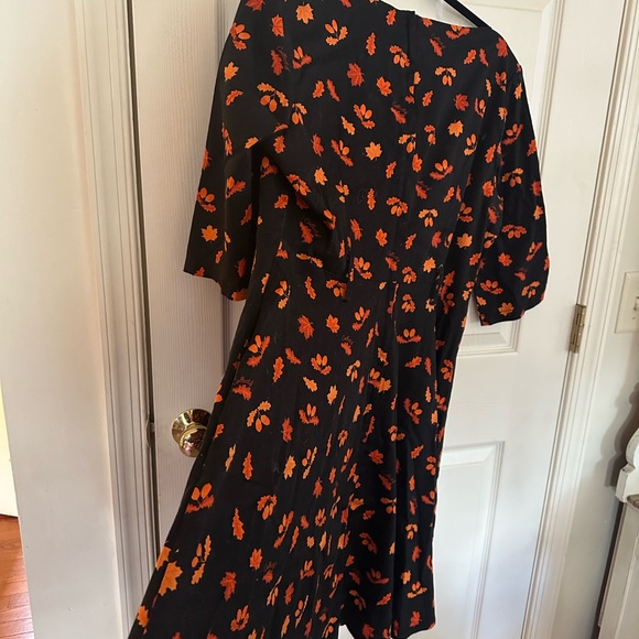 ELIANA COLLECTIF RETRO 50S ACORN PRINT SWING DRESS - Uk - Fall / Autumn theme - Picture 6 of 13